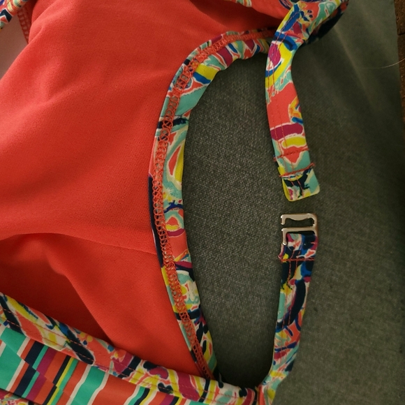 Social Angel Multicolored Swim Top/Sports Bra. Size Medium - Picture 3 of 5